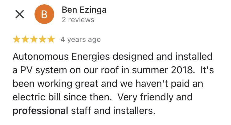 design-install-solar-pv-system-recommendation-5 stars-google review-professional